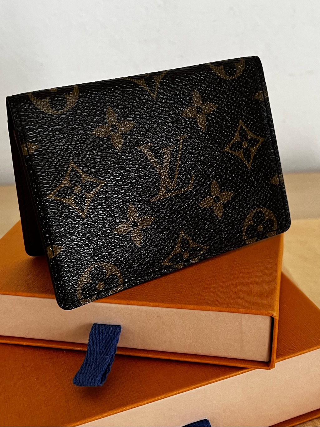 Louis Vuitton Monogram Bifold Id License Card Holder Vintage 1997
